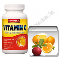 Pharmekal C-vitamin 1000 mg+acerola+bioflavon-csipkebogyó 100 db