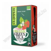 Clipper Bio Fairtrade Strawberry Green Tea, 40 g