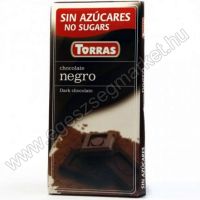 Torras gluténmentes étcsokoládé hozzáadott cukor nélkül 70 g