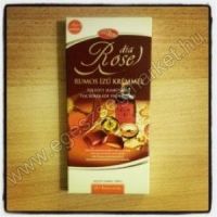 Dia Rose töltött tejes táblacsoki fruktózzal-rumos 100g